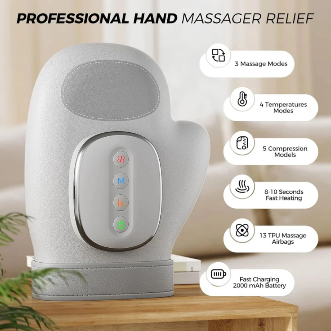 Pulse Palms™ Hand Massager with Heat Compression Therapy